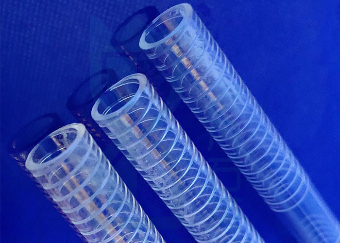 Clear Quartz Glass Coil Tubing Processing 300mm OD UVC Light