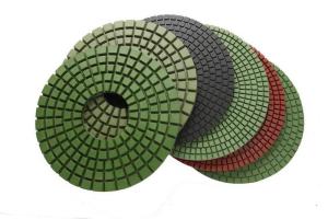 China High Gloss Finish Diamond Polishing Pads , Resin Bond Diamond Stone Polishing Pads factory