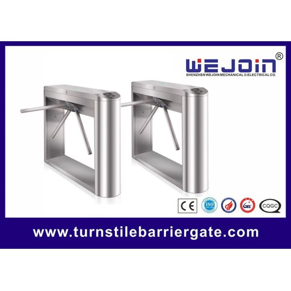 Entrance Exit Fast Speed Turnstile Barrier Gate With QR Code Bar Code RFID