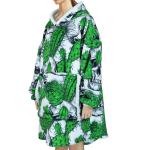 Machine Washable Christmas Hooded Blanket With Long Sleeve And Pocket