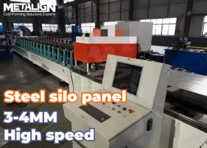 China Hydraulic Punching Grain Silo Panel Roll Forming Machine Custom Bending factory