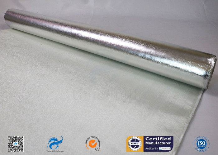 Aluminum Coated Fiberglass Fabric For Fireproof 260 ℃ High Temperature