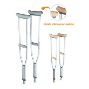 China Lightweight and Strong Aluminum Axillary Crutches Disabled Walking Crutches factory