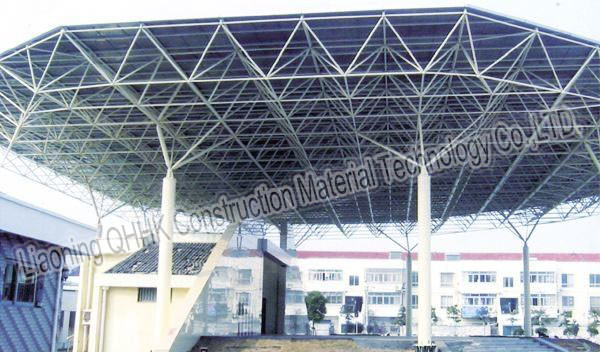 Prefabricated Railway Station Steel Frame Structure With Space Frame Roof