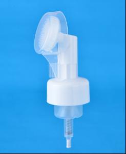 China Plastic 43-410 Facial Cleanser Foam Pump With Brush 0.8CC 1.5CC factory