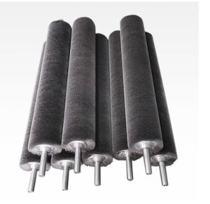 China Stainless Steel Wire Wound Brush Wire Roller For Machine Metal De-Rust factory