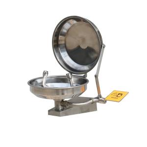 China Wall-mounted type stainless steel cover eye washer, eye wash station, auto open eye wash station factory