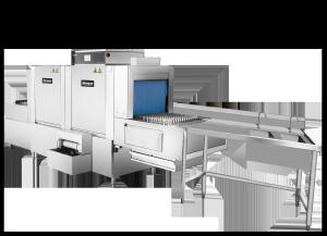 China Automatic Commercial Semi Integrated Dishwasher Traditional Style factory