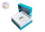 Luxury Jewelry Paper Gift Box / Necklace Presentation Box Velvet Insert