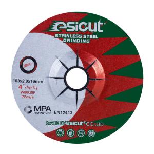 China 30 Grit To 600 Grit Flexible Green Grinding Disc 103mm*2.9mm*16mm factory