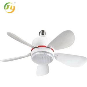 China SENKAI Modern Small E27 Socket Fan Light Removable Blades White Bedroom Kitchen Remote Control Led Ceiling Fan With Ligh factory