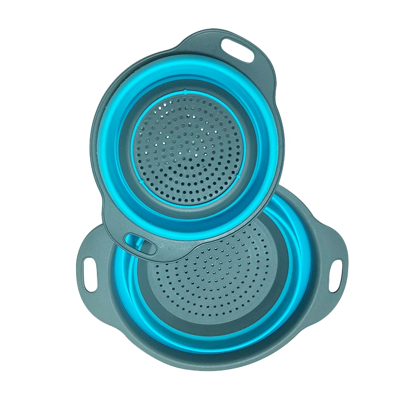 BPA Free Food Grade Silicone Sink Strainer Eco - Friendly With Handle Steam Basket