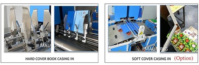 Maufung A4 A5 Size Hard Bound Books Diaries Semi Auto Casing In Machine For Hard Cover Books Notebooks MF-SKJ380AS