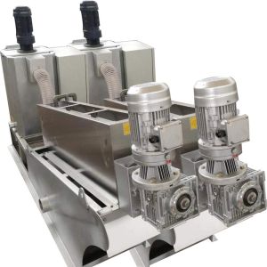 China Sludge Dewatering Screw Press System for Poultry Processing Wastewater factory