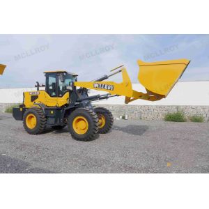 Mining EU2 Small Wheel Loaders , Mechanical Joystick Articulated Front Loader