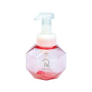 China High Quality 300ml Multiple Color Selection PET Polygon Foam Pump Bottle Daliy Care Packaging Bottle factory