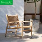 Patio Modern Leisure Sofa Type Set Hotel Rope Chair Outdoor Waterproof Teak