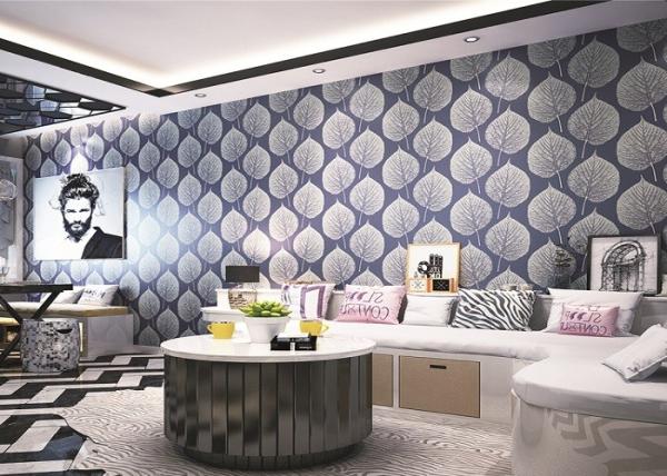 Simple And Elegant Embossed Abstract Spring Color Asian Inspired Wallpaper TV