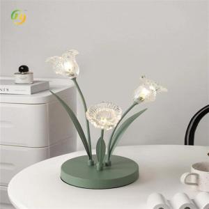 China Glass Flower Model Innovation Unique Decoration Modern Led Table Lamps Table Lamps Indoor factory