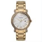 Gold Trendy women's luxury watches , Ladies Wrist Watches With Quartz Movement