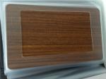 PVDF Coated 4.0mm 3D Aluminium Wood Panel With PVC Film