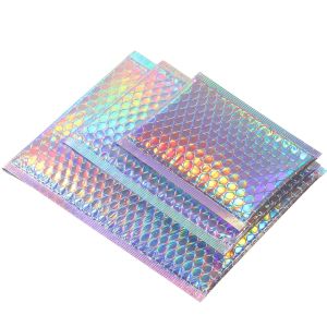 Adhesive Seal Closure Envelopes Shipping Bags Rainbow Color For Mailing Packing