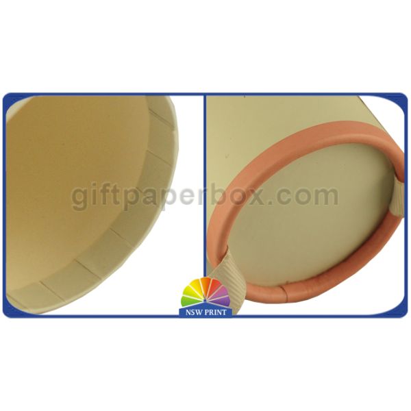 Custom Round Paper Tube Packaging Cylinder Paper Box With Ribbon Bowknot