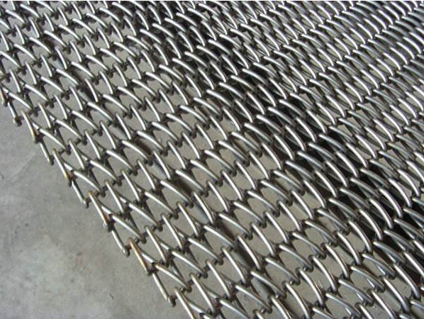 Honeycomb Metal 4mm Wire Mesh Belt Fire Retardant Stainless Steel 304 Custom
