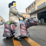 Animatronic Electric Dinosaur Ride on Scooter for Shopping Mall
