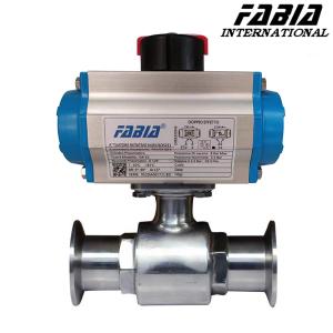 China 1 1 2&quot; 3 Inch 1 2 Inch Pneumatic High Pressure Clamp Ball Valve factory