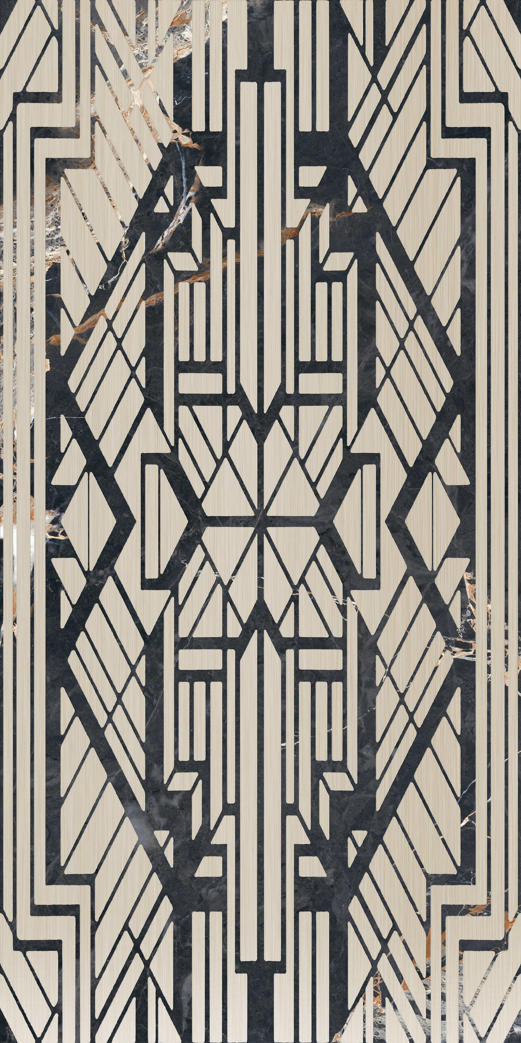Black Zeus Apollo Glazed Porcelain Glass Floor Ceramic Glazed Tile 9mm Thickness