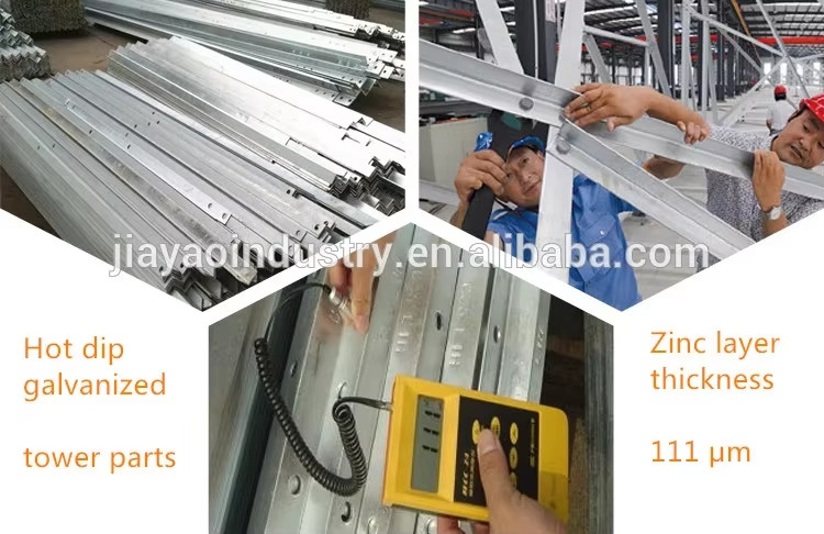 Mobile Wifi Network 4G 5G Gsm Radio Signal 4 Leg Angle Steel Telecom Tower Telecommunication