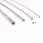 Non-Alloy AISI Steel Grade 3mm 7x19 Transparent PVC Coated Stainless Steel Wire