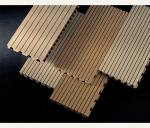 Fire-rated Sound Absorb Grooved Wood Acoustic Wall Panel For Meeting Room