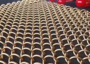 China Brass Bronze Architectural Mesh Curtain Aluminium Decorative Metal Curtains factory
