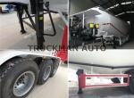 35 Cbm Cement Tanker Trailer 3 Axles Tank Body Thickness 3mm With Wechai Motor