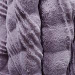 High Colorfastness Warm Blanket Set Faux Fur Plush Minky Blankets