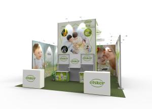 China Custom tradeshow booth aluminum portable advertising frameless trade show booth factory