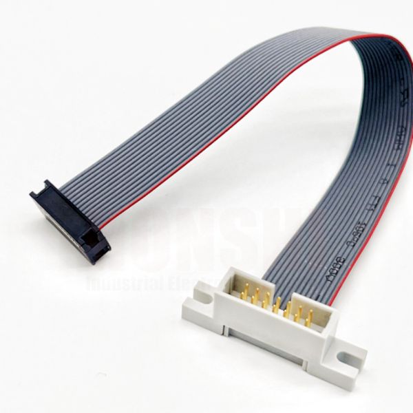 Electronic Flat Cable 2.54mm Pitch IDC Flat Ribbon Cable Connector Customized