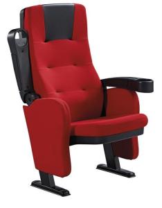 China Folded Theater Seating Chairs Comfortable Fabric With Cup Hold ISO9001 factory