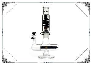 China Glycerin Freezable Coil Tube Borosilicate Glass Smoking Waterpipe Hand Blown Bongs Beaker Thickness 7mm factory