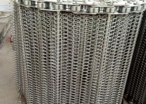 China Vegetable Sorting 316l Stainless Steel Spiral Mesh Belt factory