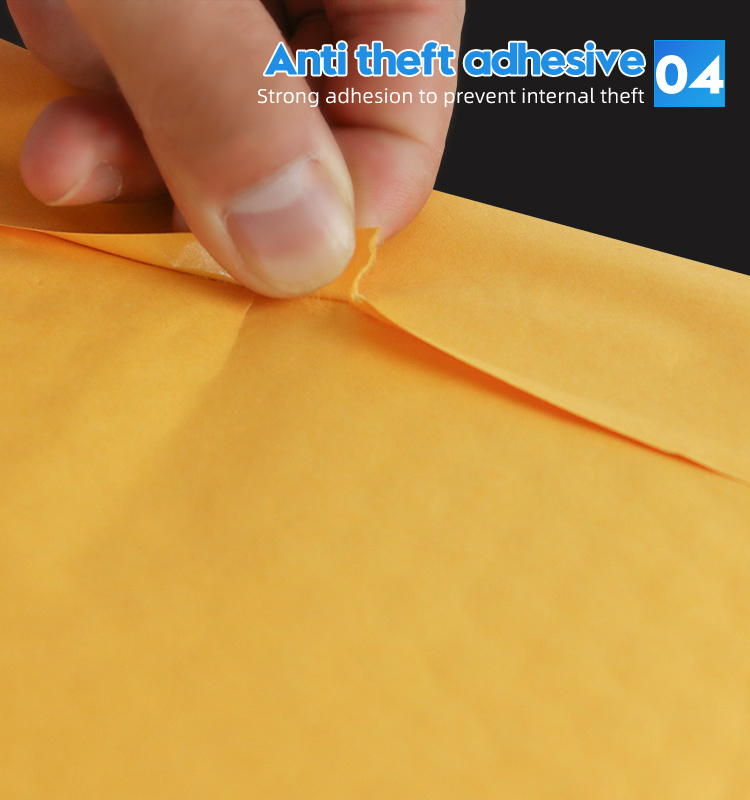 Bubble Padded Envelope Mailing Bag Kraft Paper Self-adhesive Envelope Custom Size Accepted Accept Customized Logo Printing YR005
