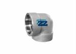 90 Degree Forged Steel Elbow , SW 1" 6000 # DIN Galvanized Pipe Fittings