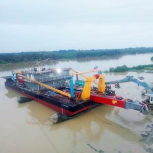 China Diesel Engine Sand Cutter Suction Dredger For River Mud factory