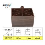 KR-P0249W furniture feet 60mm height wood looking leg for bed