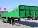 Tri Axles Utility Trailers Flatbed Detachable Sidewall Semi Truck Tractor