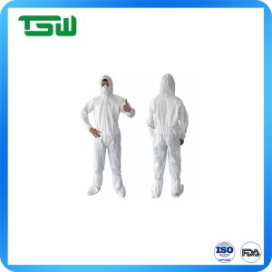 China Chemical Protective 75gsm Microporous Nonwoven Disposable Coveralls factory