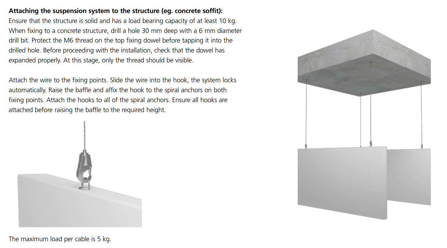 Ceiling Light Suspension Cable Wire Rope Adjustable Length With Spring Hook Acoustic Panel System