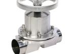 Hygienic Grade Pneumatic Operated Diaphragm Valve Tri Clamp End For Aseptic